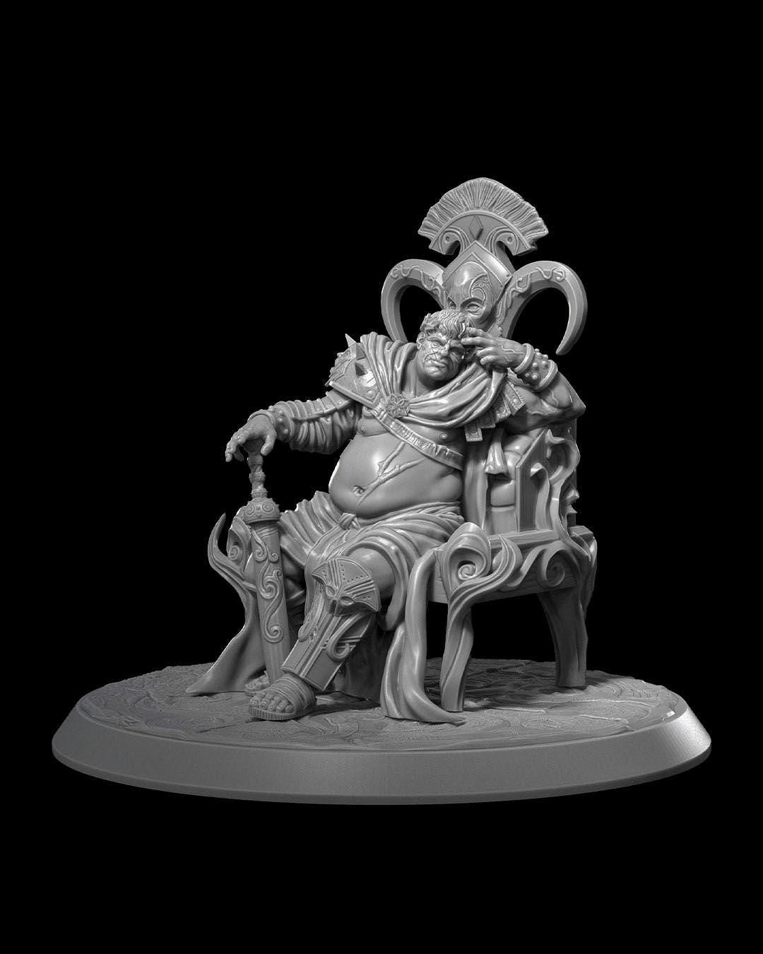 Decadent Emperor RPG Model w/ base