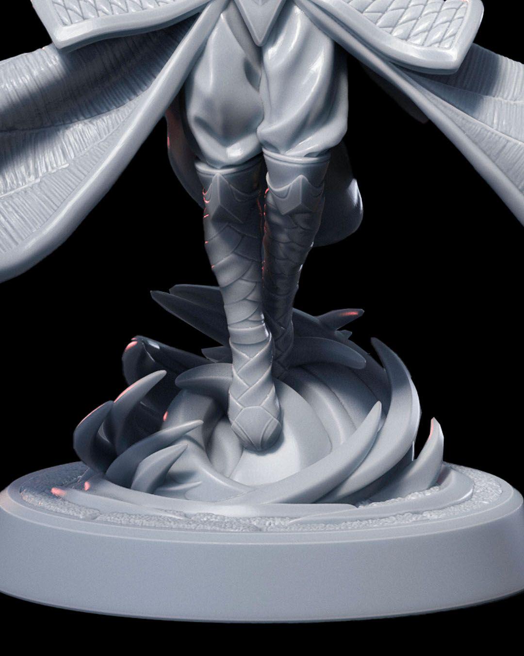 Tiefling Sorcerer RPG Model w/ base