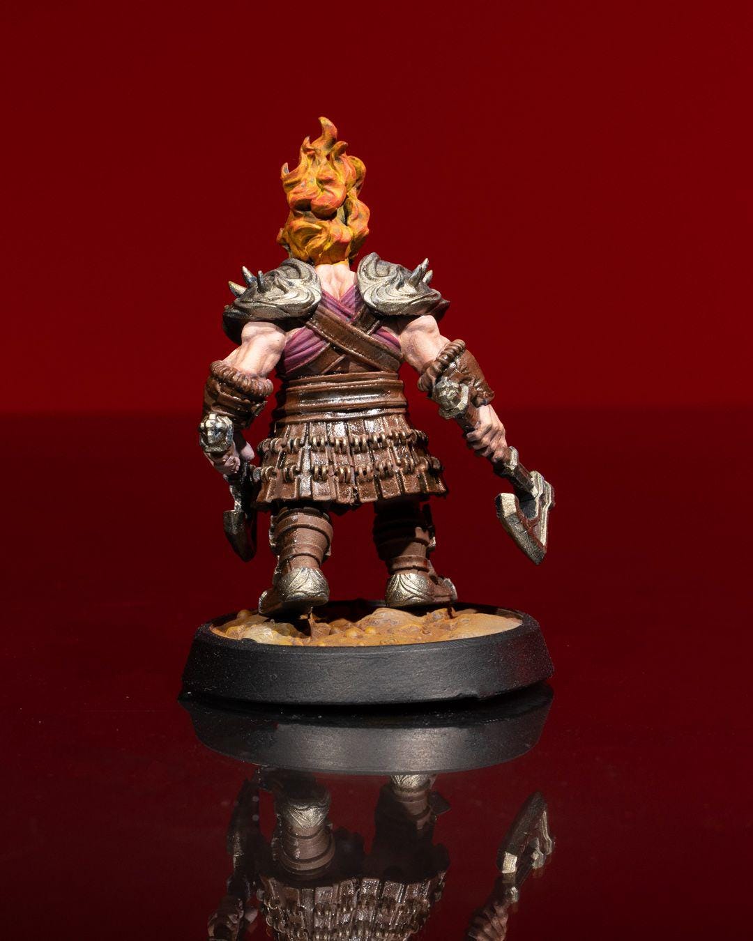 Female Dwarven Berserker RPG Model w/ base