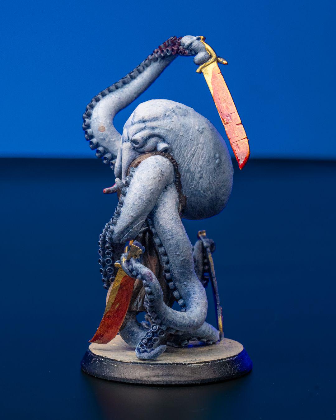 Octopus Sword Master RPG Model w/ base