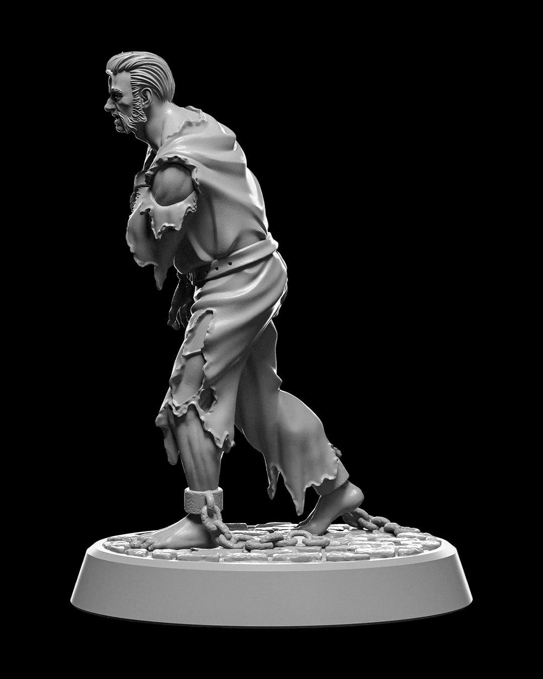 Werewolf in Human Form RPG Model w/ base