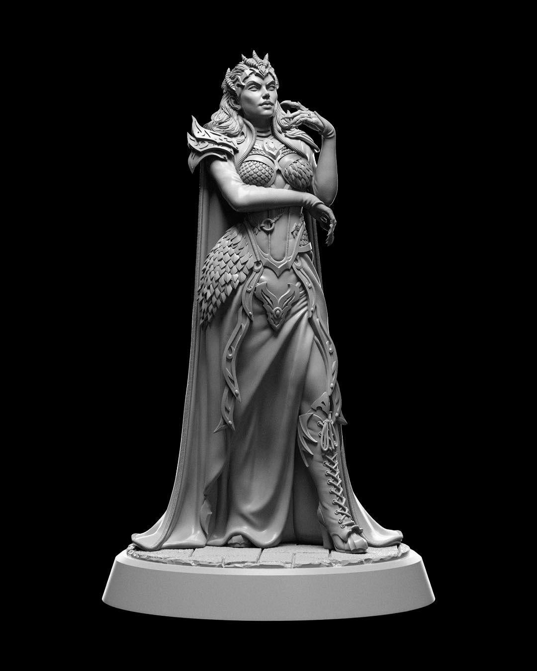 Vampire Queen RPG Model w/ base