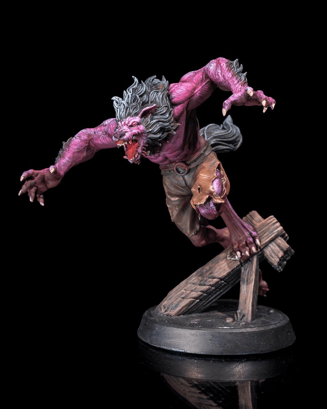 Werewolf Transformed RPG Model w/ base