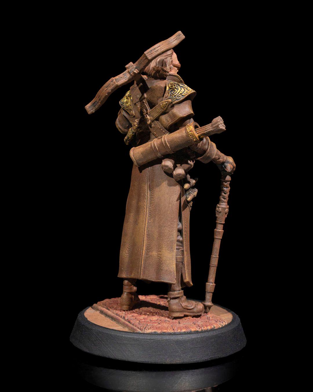 Human Blood Hunter RPG Model w/ base