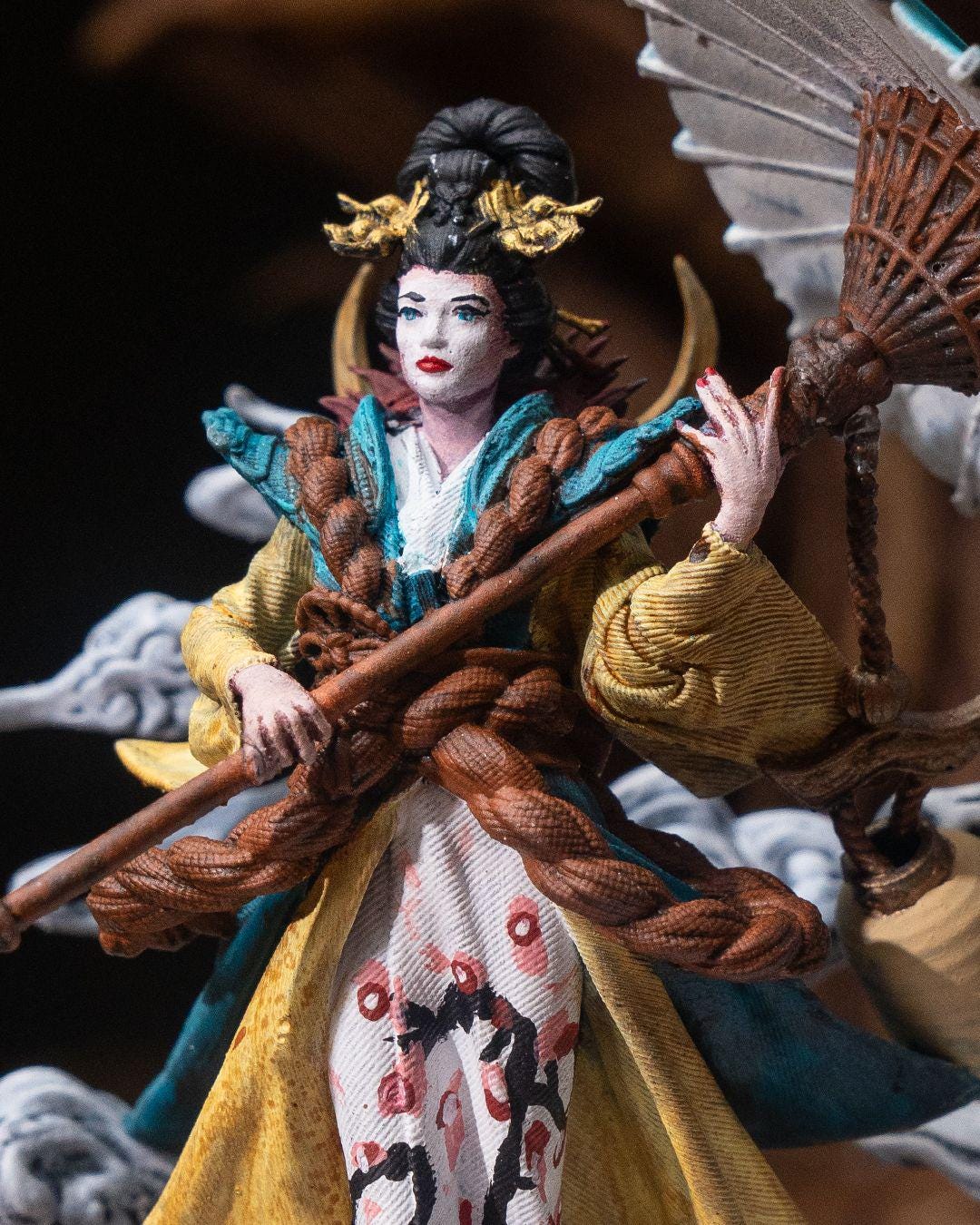 Japanese Princess with Umbrella RPG Model w/ base