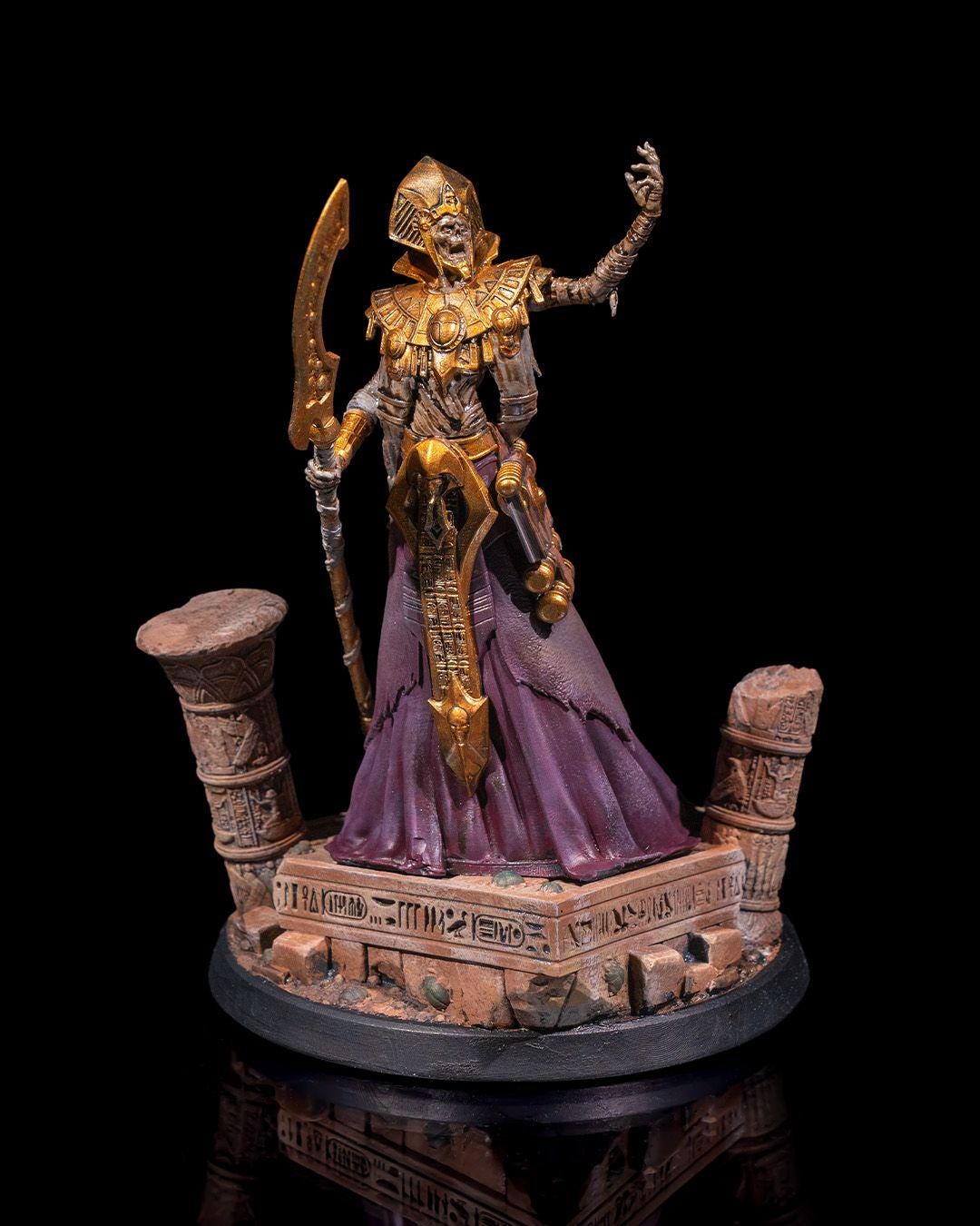 Lich King Mummy RPG Model w/ base