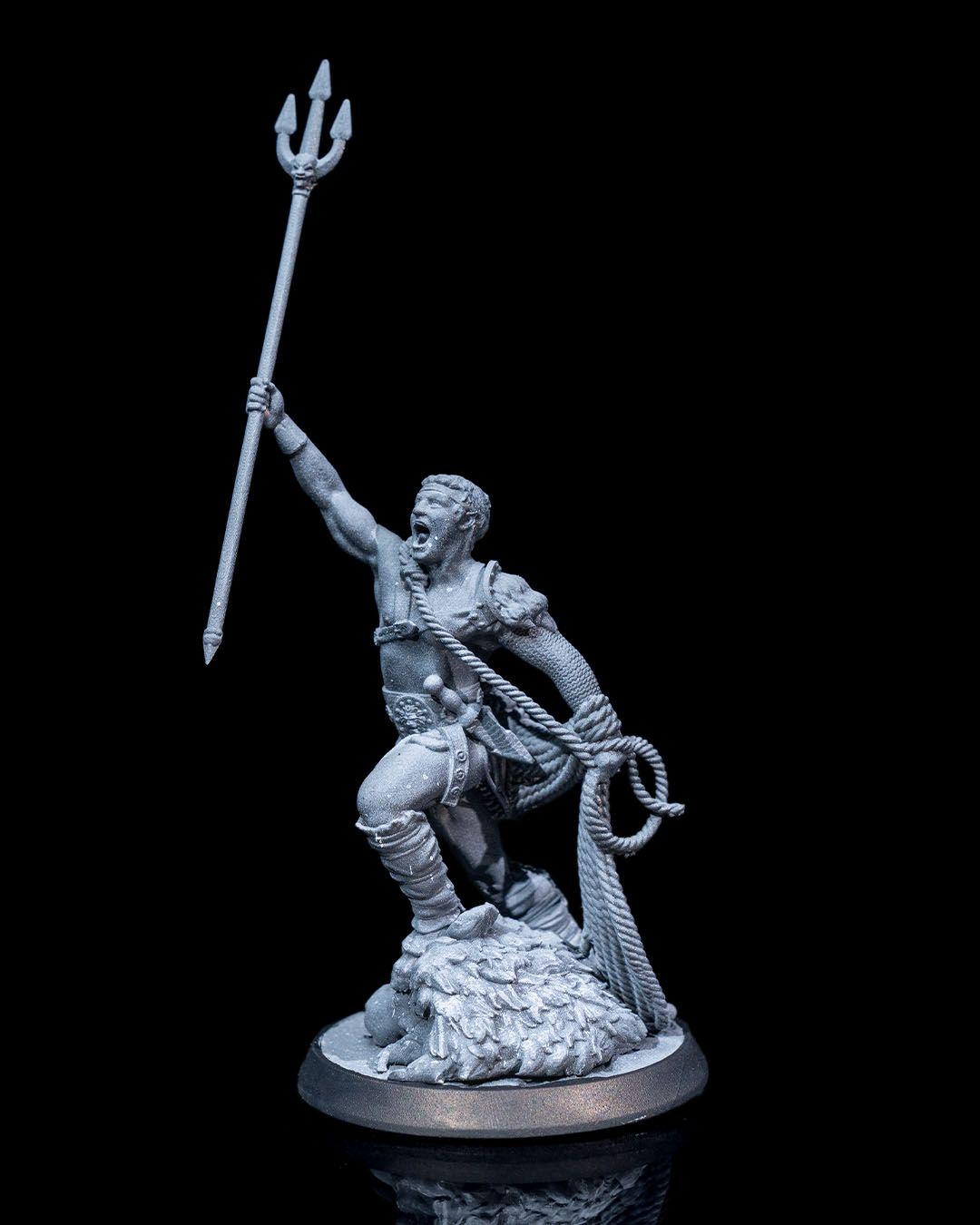 Myrmidon Gladiator RPG Model w/ base
