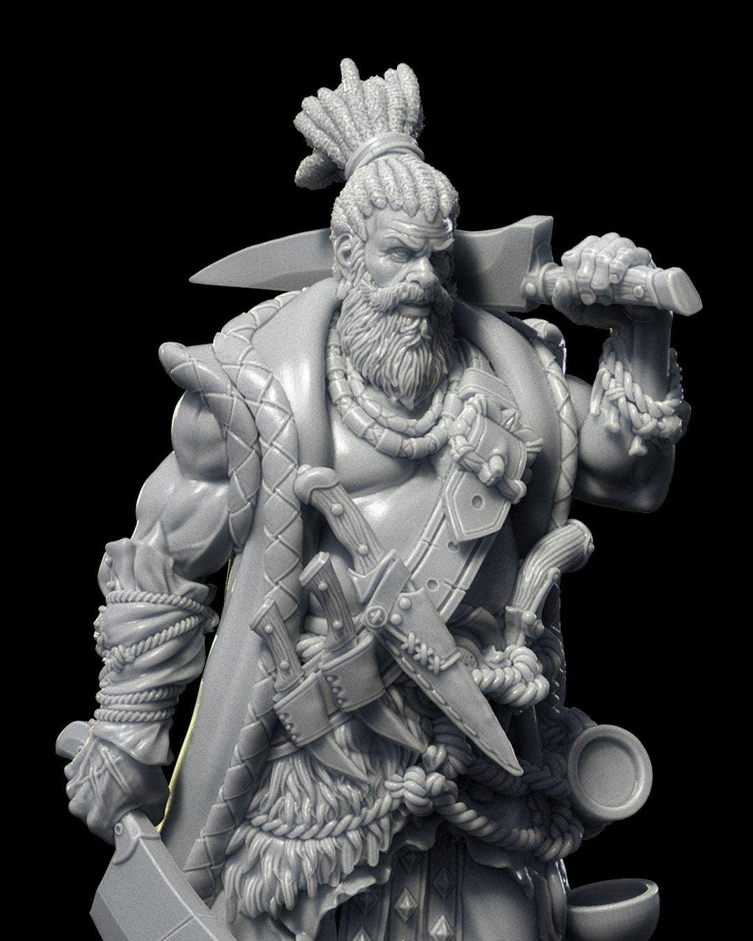 Human Butcher RPG Model w/ base