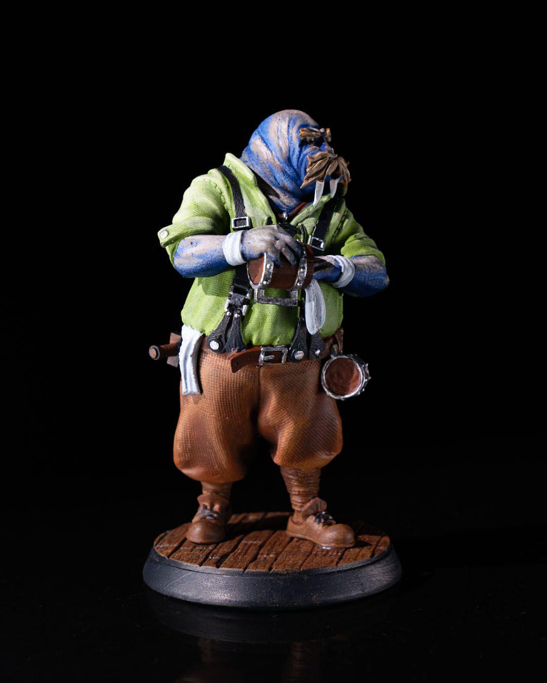 Walrus Barkeep RPG Model w/ base