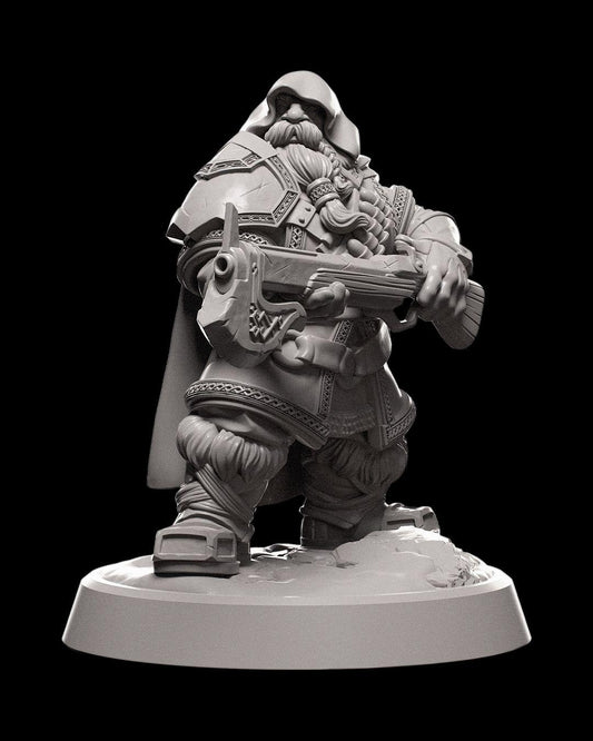 Dwarven Ranger RPG Model w/ base