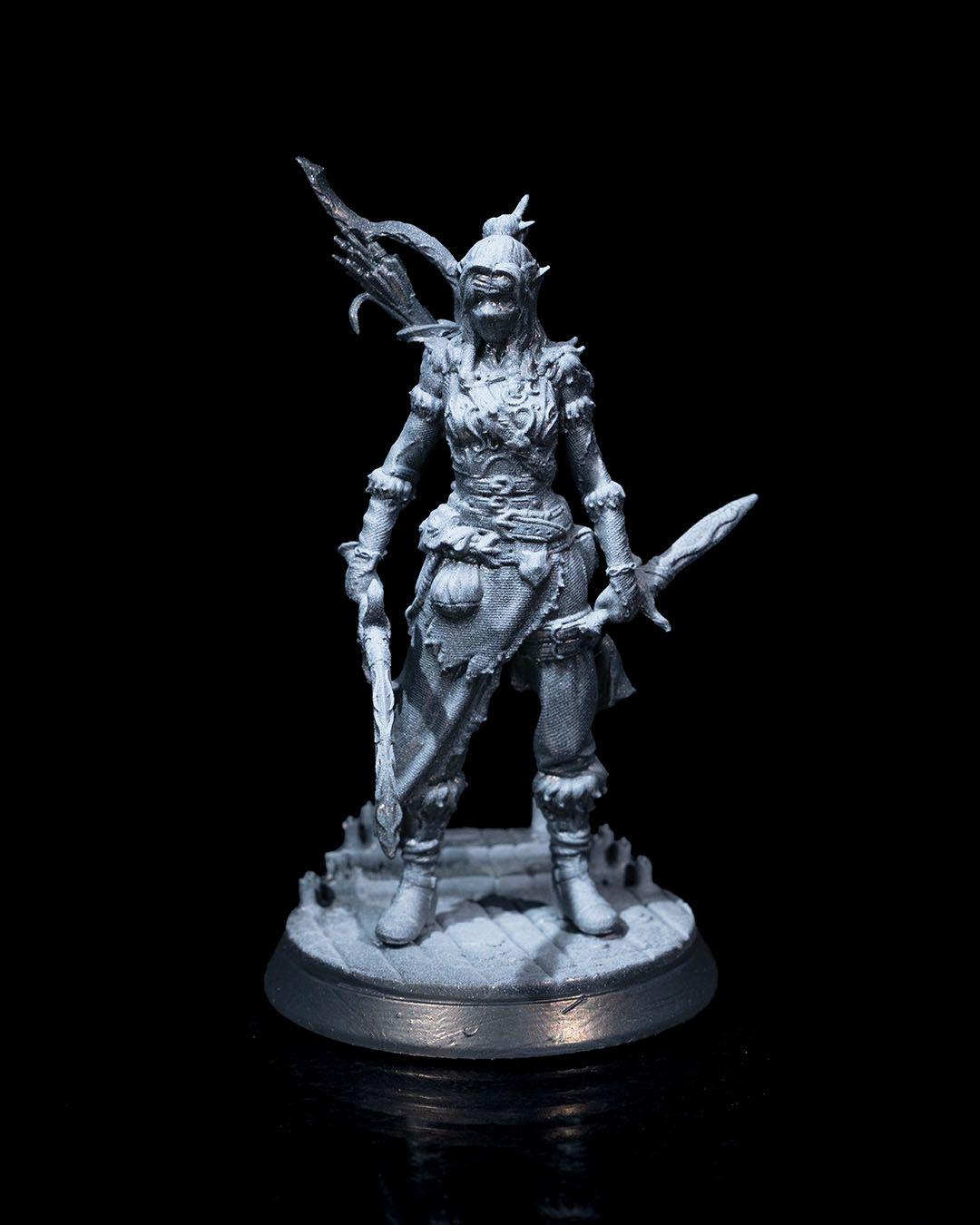 Wood Elf Assassin RPG Model w/ base
