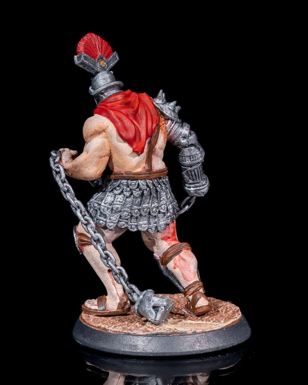 Flail-Hand Gladiator RPG Model w/ base
