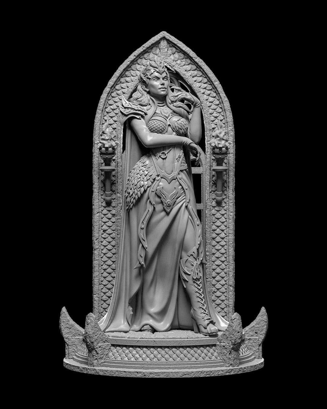 Vampire Queen RPG Model w/ base