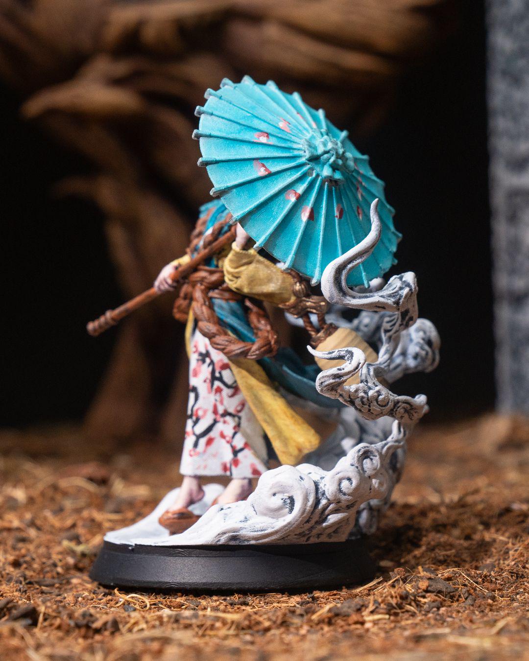 Japanese Princess with Umbrella RPG Model w/ base