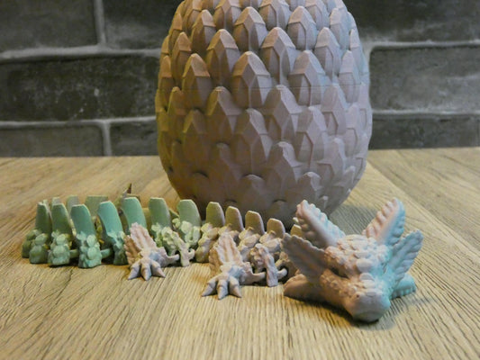 Articulated Axolotl Dragon | Many Color Options!