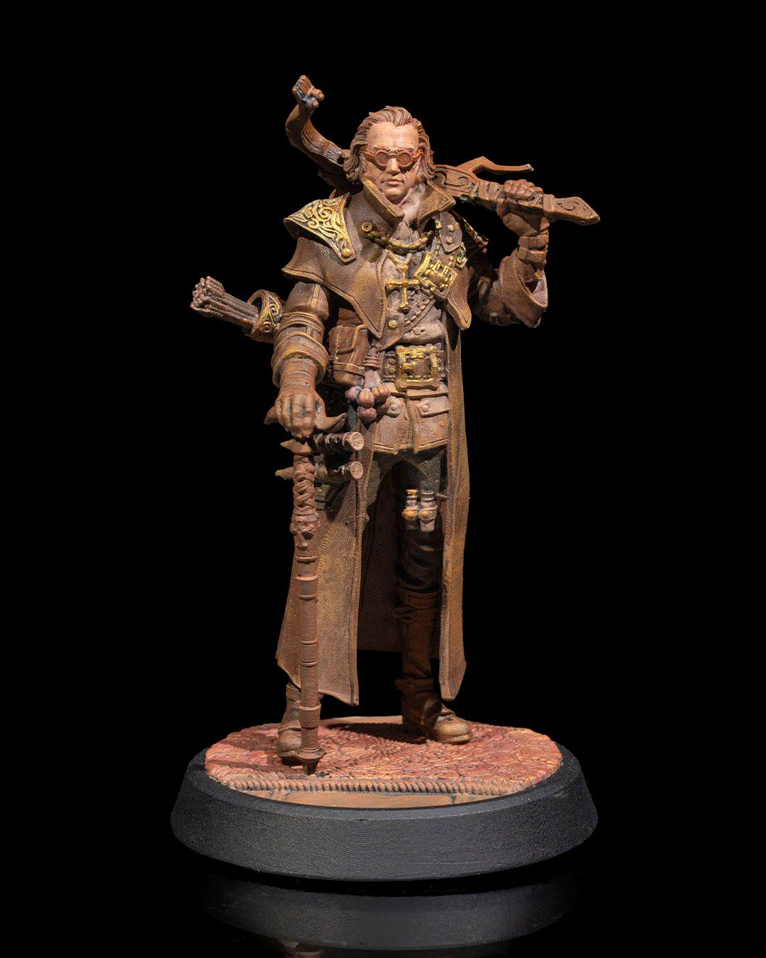 Human Blood Hunter RPG Model w/ base