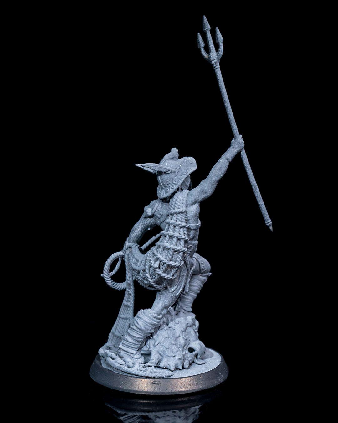 Myrmidon Gladiator RPG Model w/ base