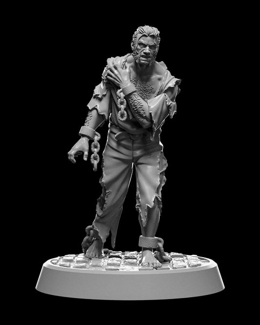 Werewolf in Human Form RPG Model w/ base