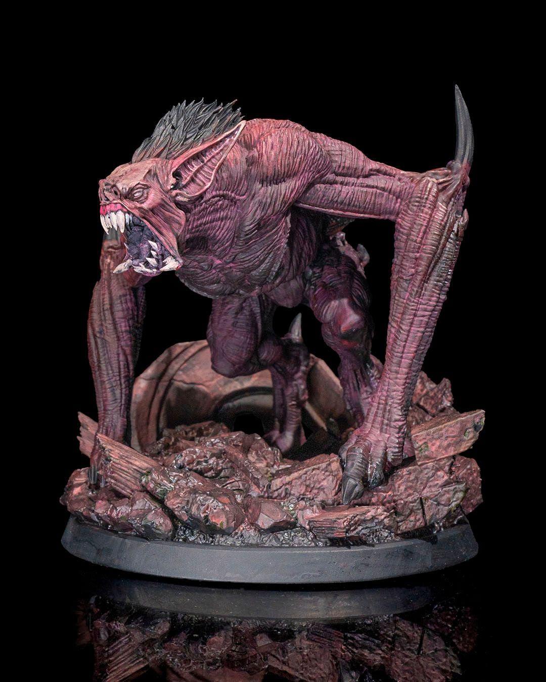 Vampire Beast RPG Model w/ base