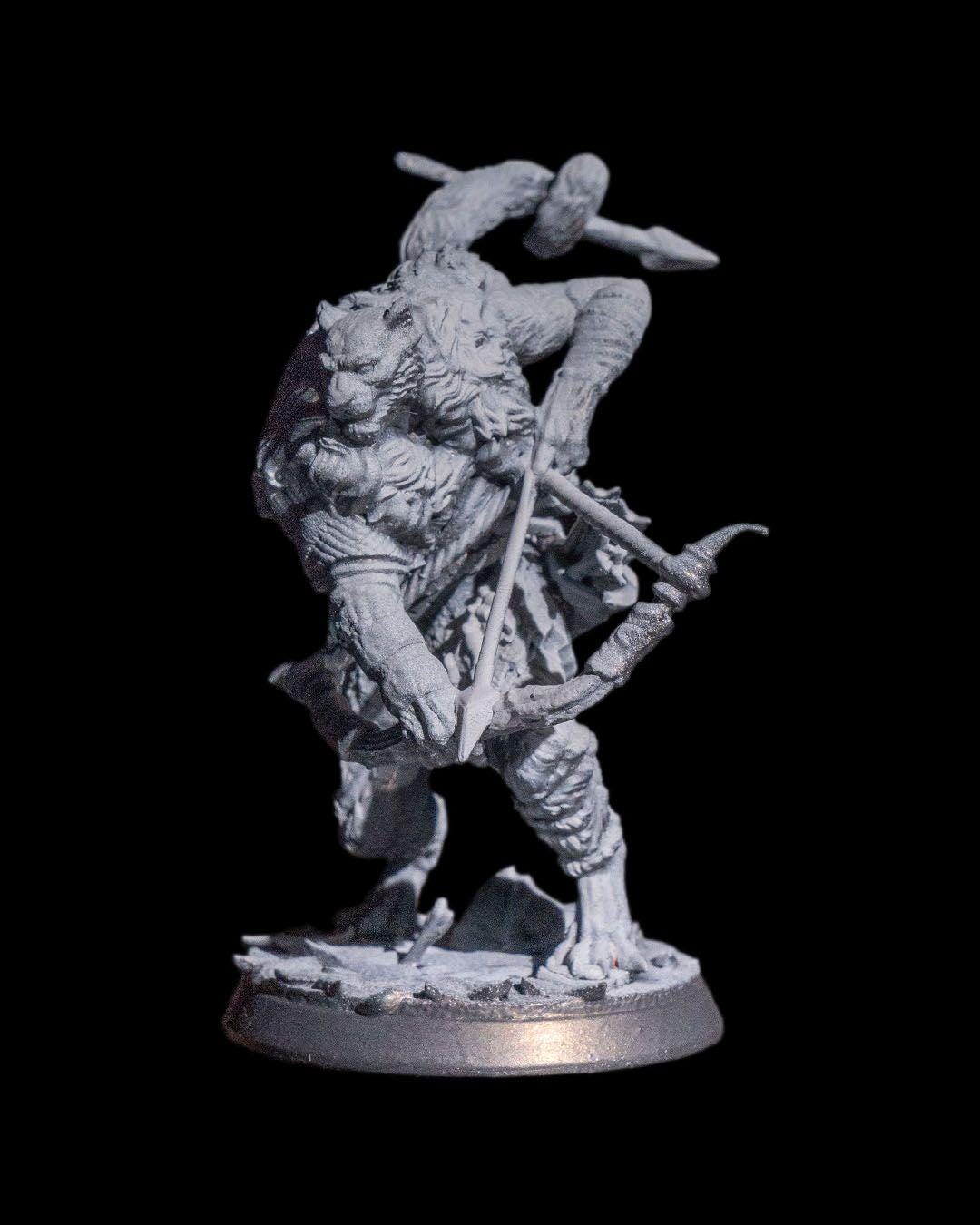 Tabaxi Ranger Archer RPG Model w/ base