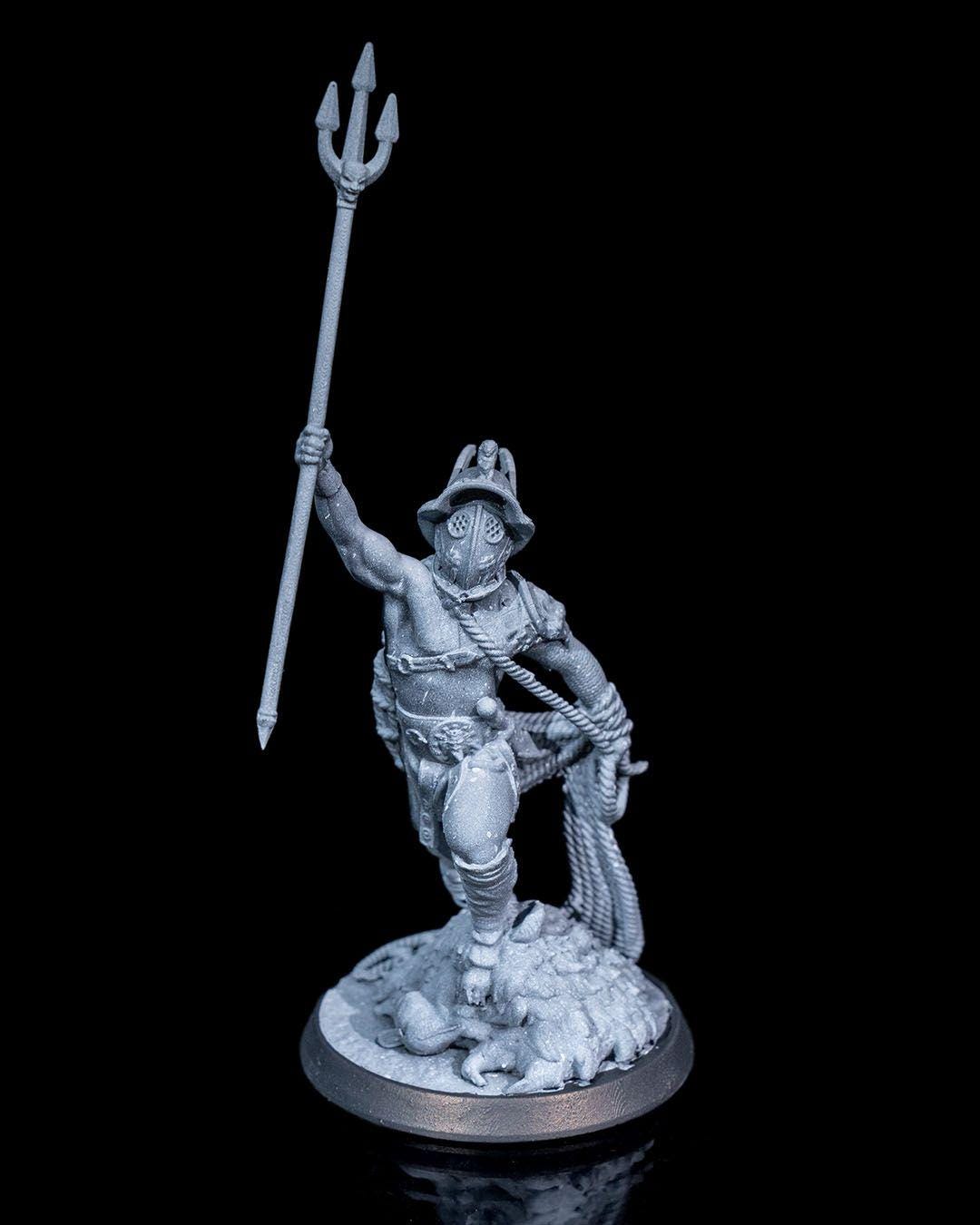 Myrmidon Gladiator RPG Model w/ base