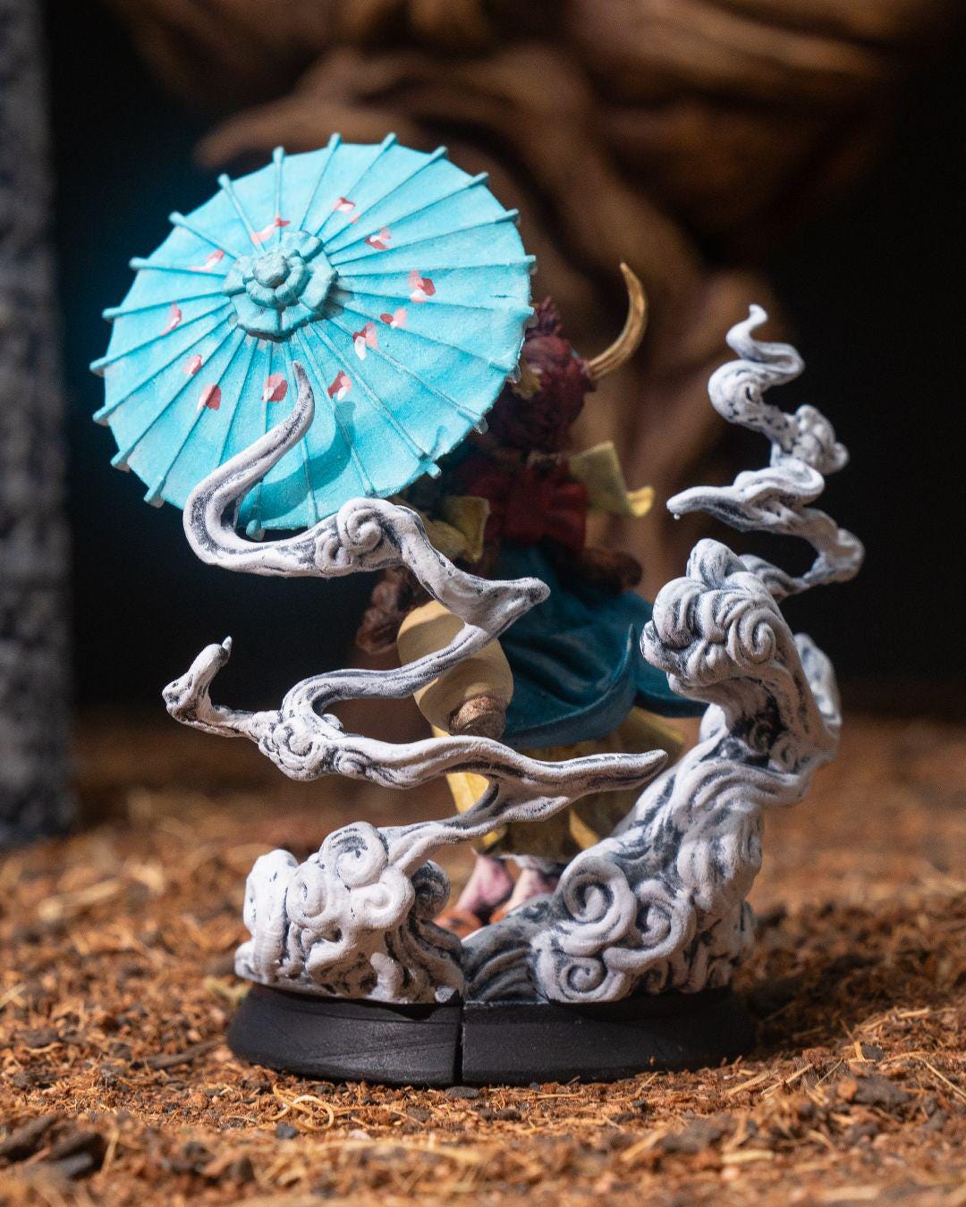 Japanese Princess with Umbrella RPG Model w/ base