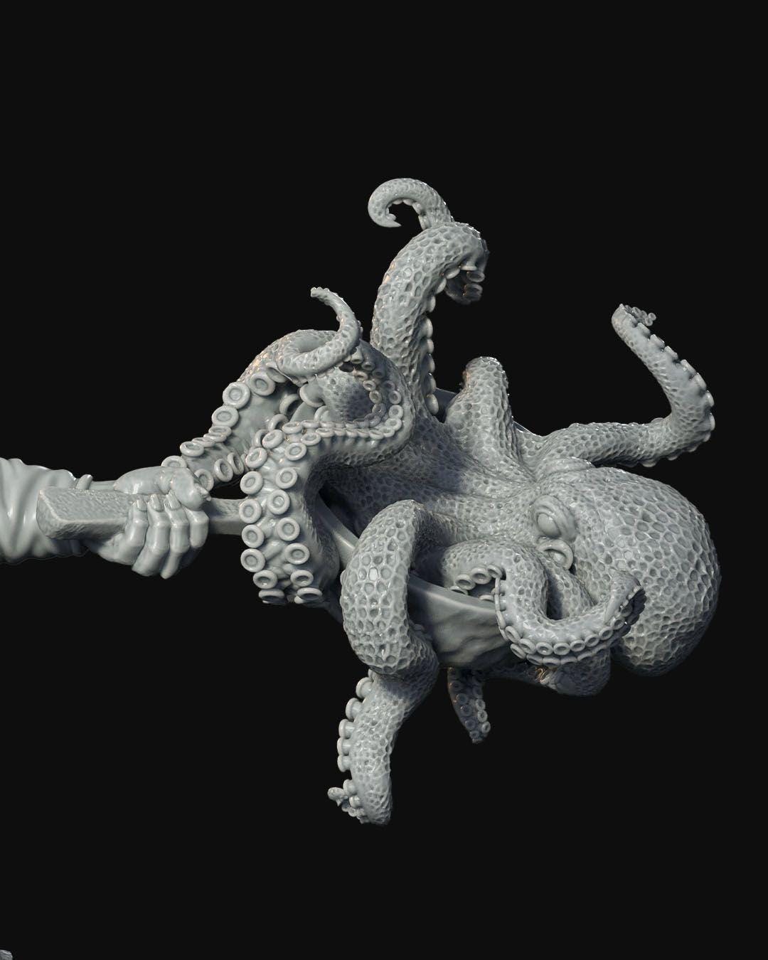 Half-Orc Chef RPG Miniature w/ base