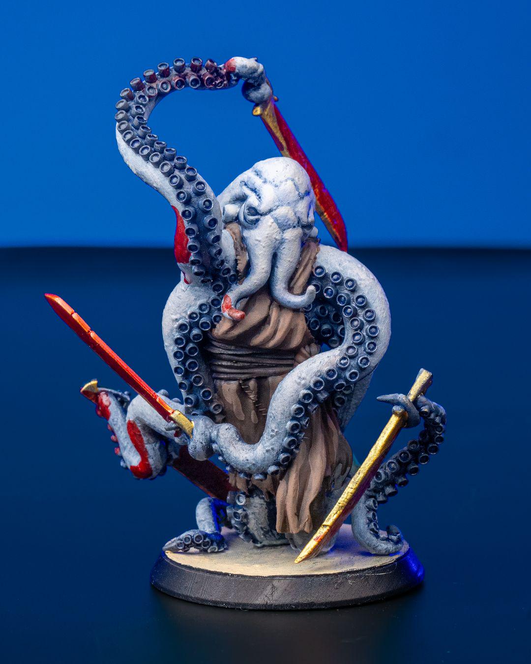 Octopus Sword Master RPG Model w/ base