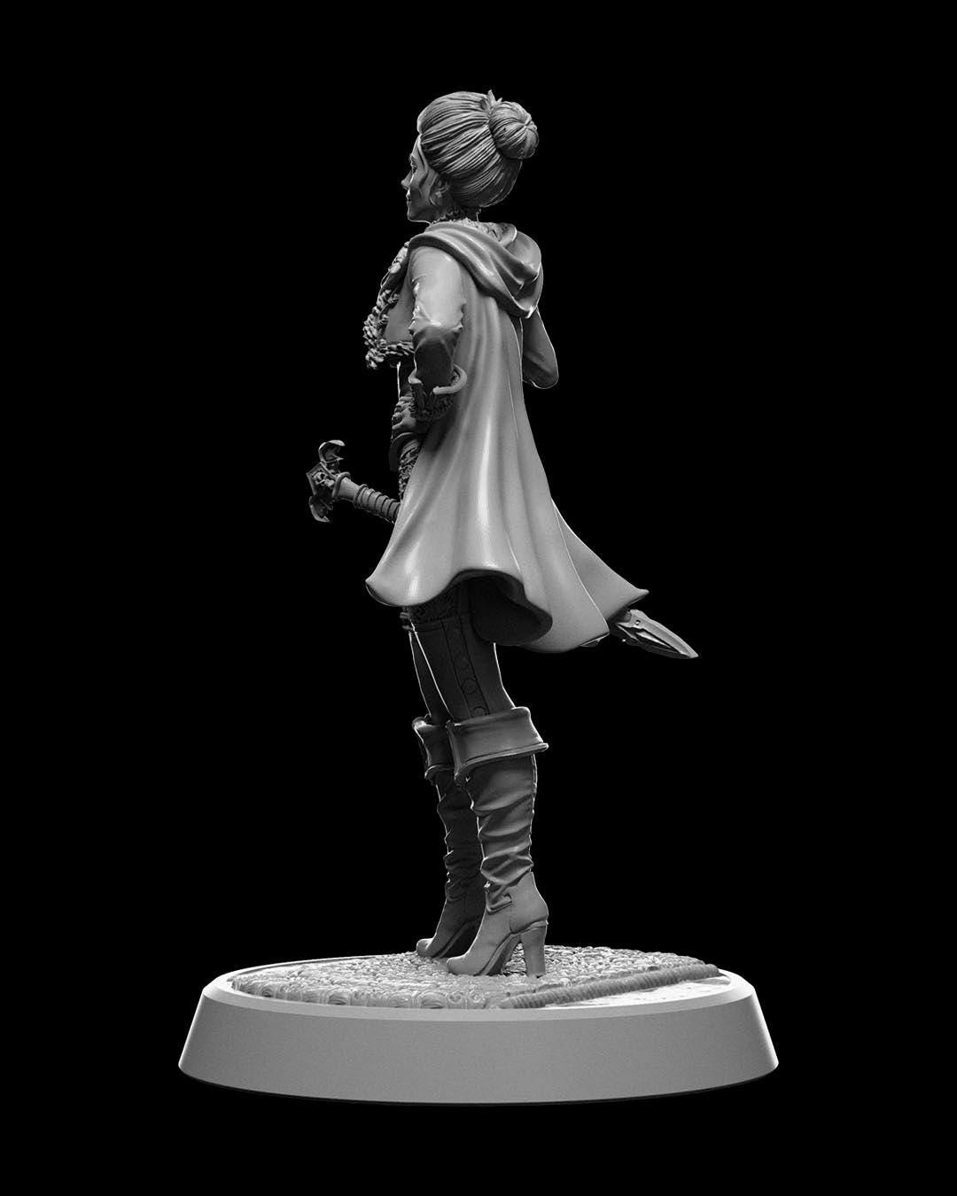 Human Noblewoman RPG Model w/ base
