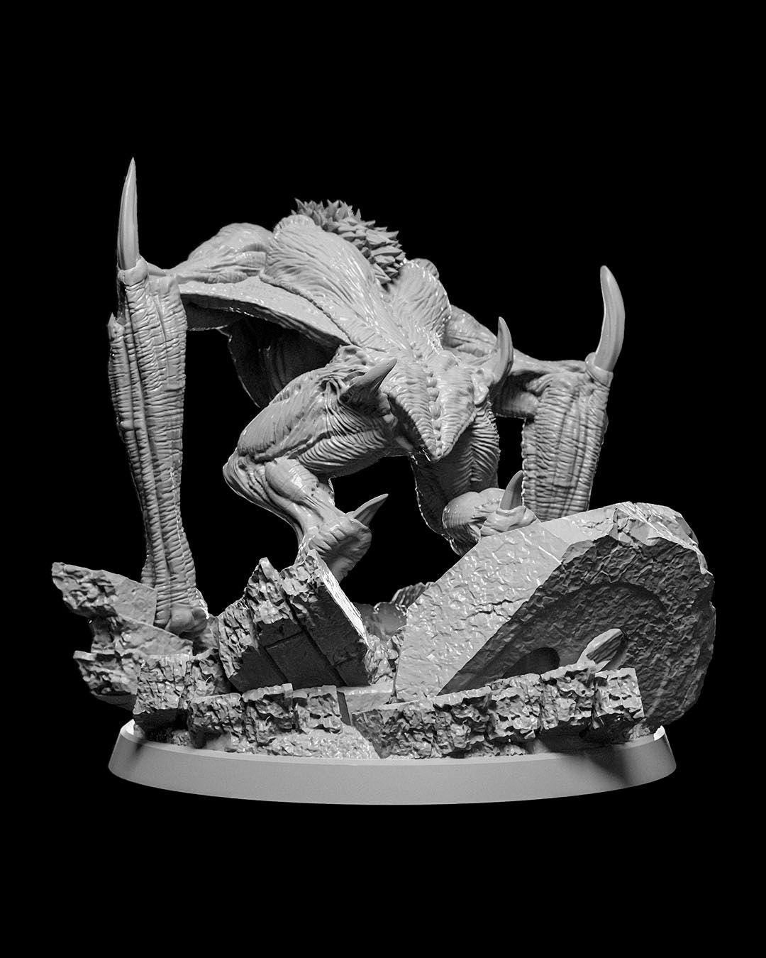 Vampire Beast RPG Model w/ base