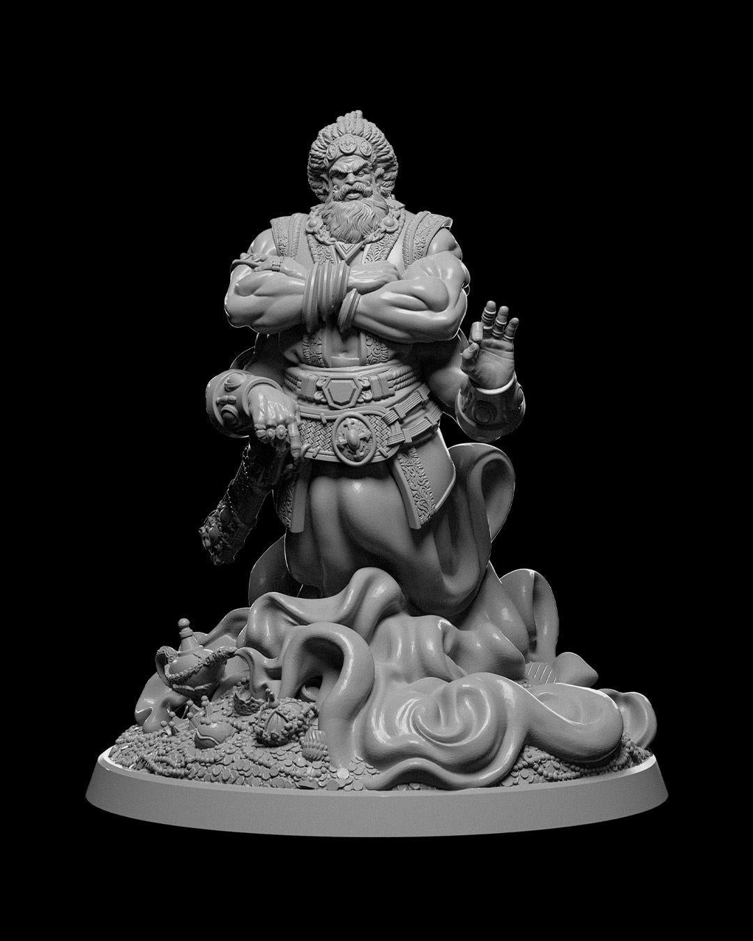 Mystical Genie RPG Model w/ base