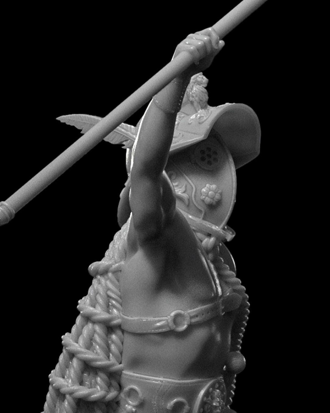 Myrmidon Gladiator RPG Model w/ base