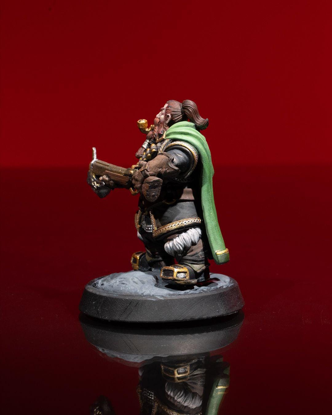 Dwarven Ranger RPG Model w/ base