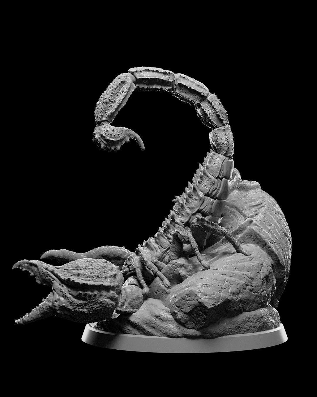 Giant Scorpion RPG Model w/ base