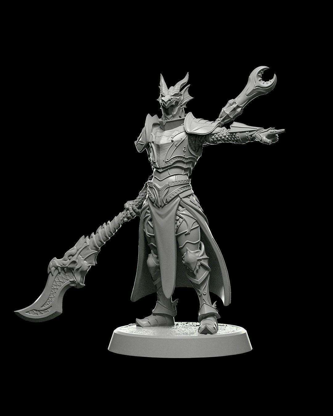 Human Dragoon RPG Model w/ base