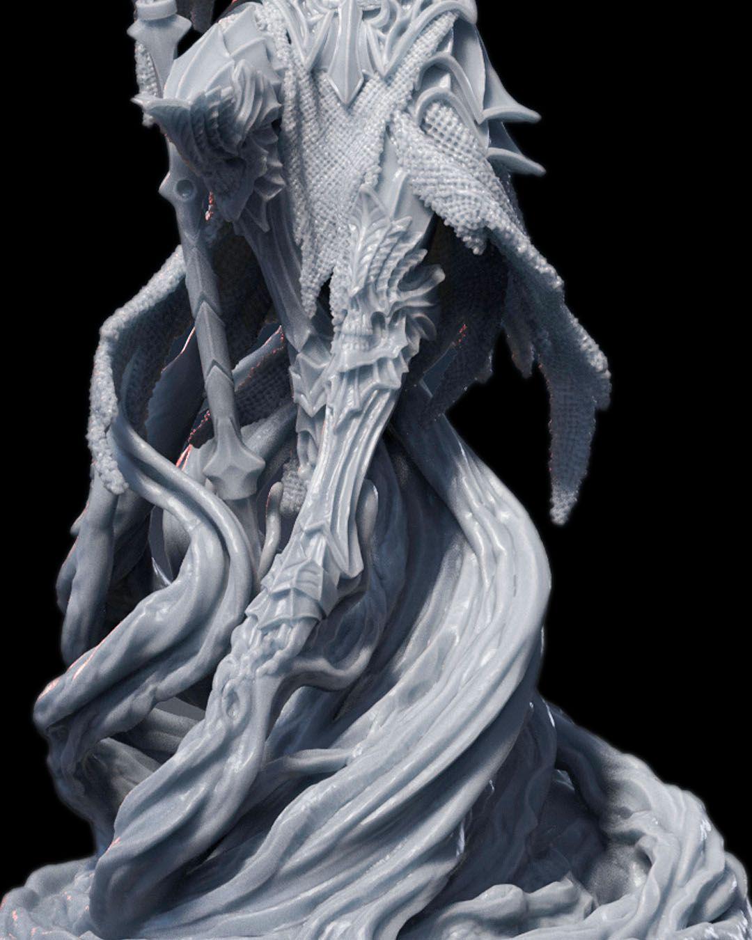 Evil Sorcerer RPG Model w/ base