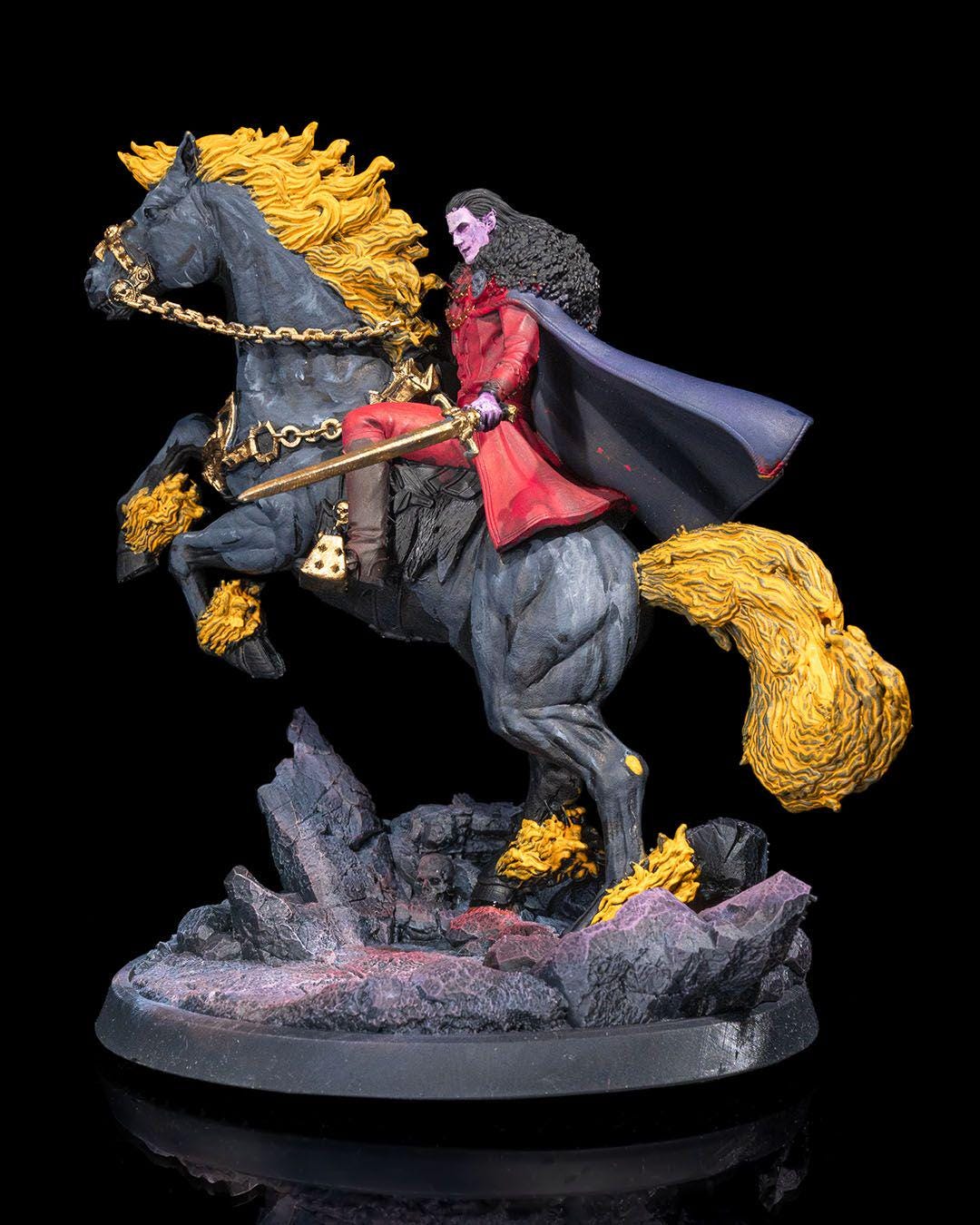 Vampire Lord on Nightmare RPG Model w/ base