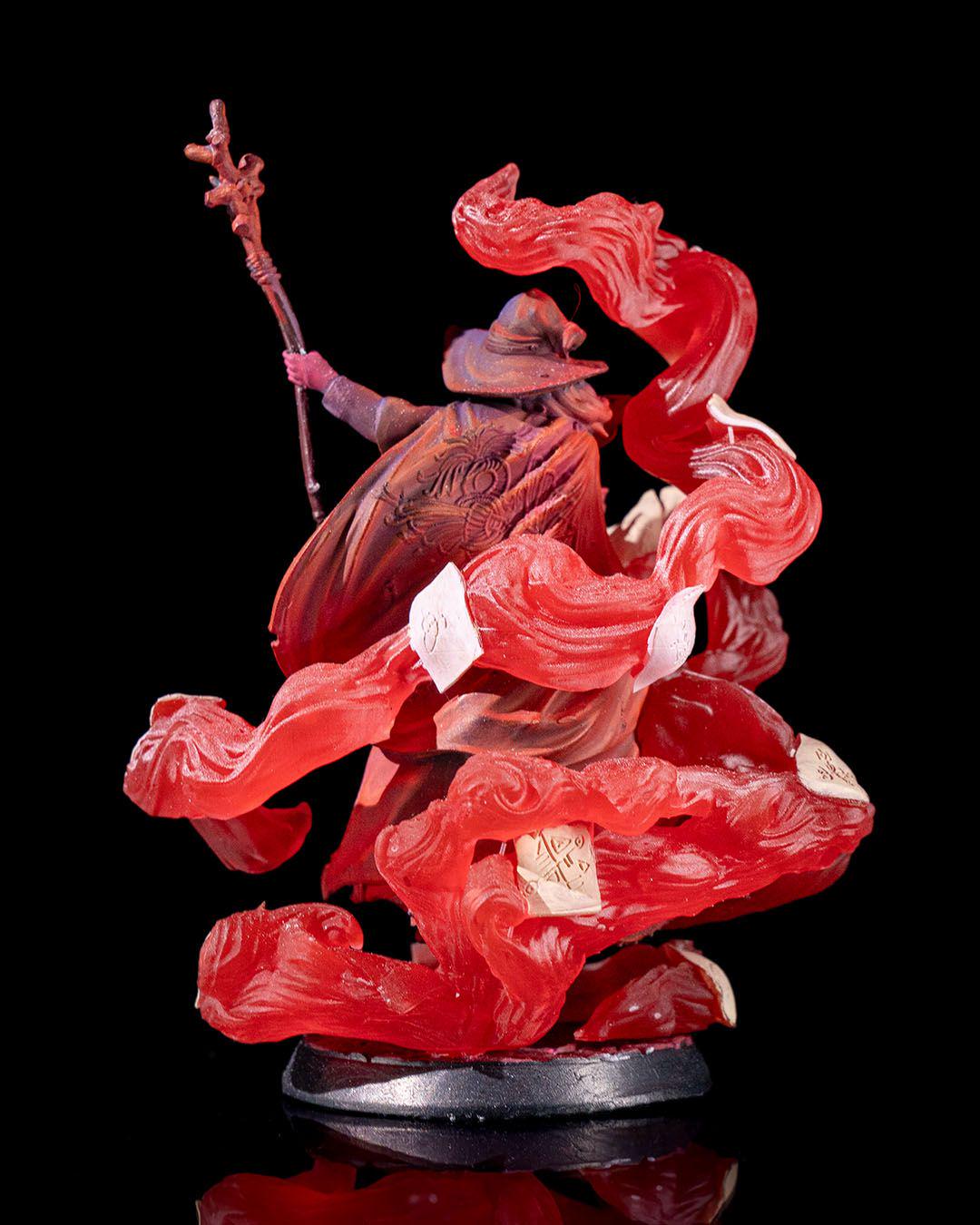 Human Wizard RPG Model w/ base