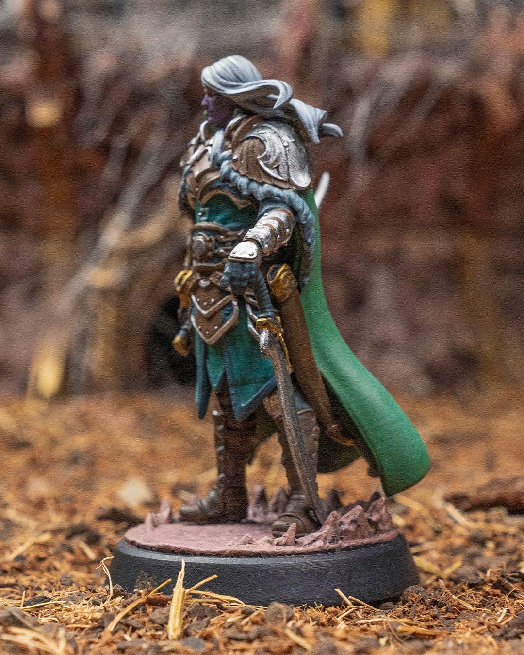 Elven Warrior RPG Model w/ base