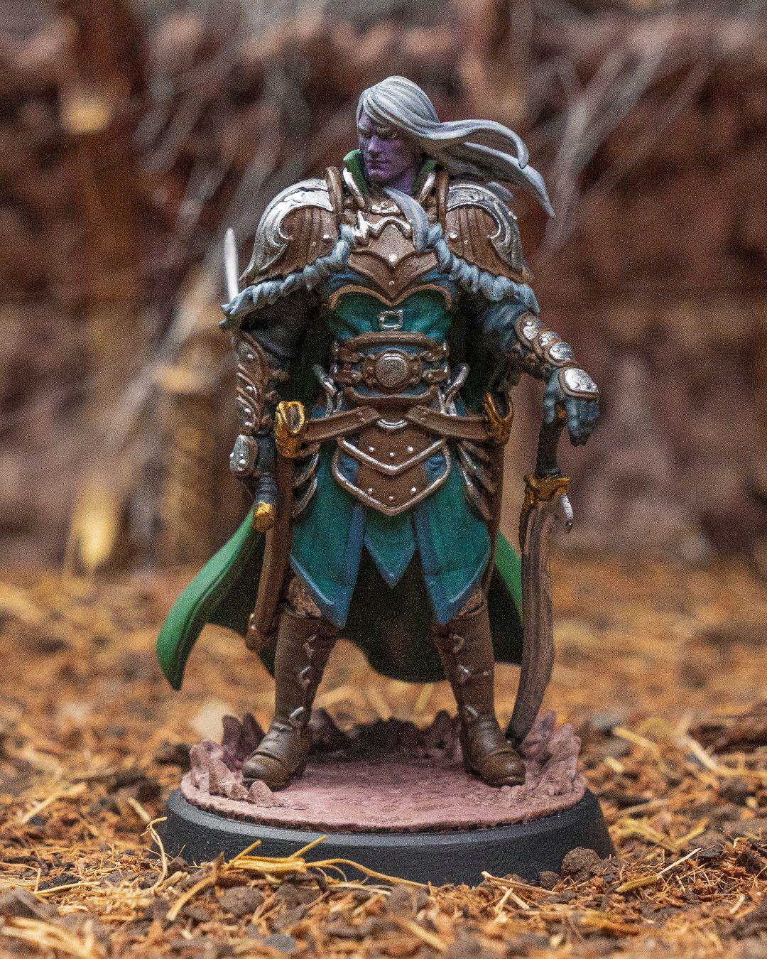 Elven Warrior RPG Model w/ base