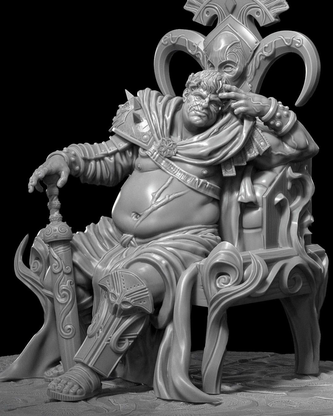 Decadent Emperor RPG Model w/ base