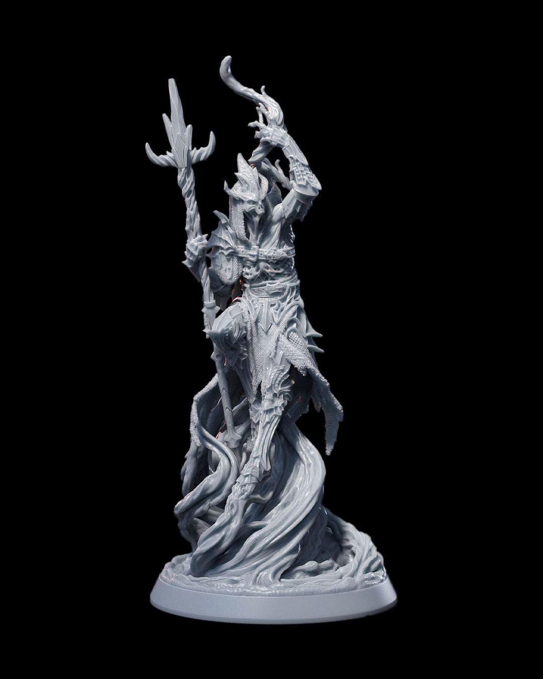 Evil Sorcerer RPG Model w/ base