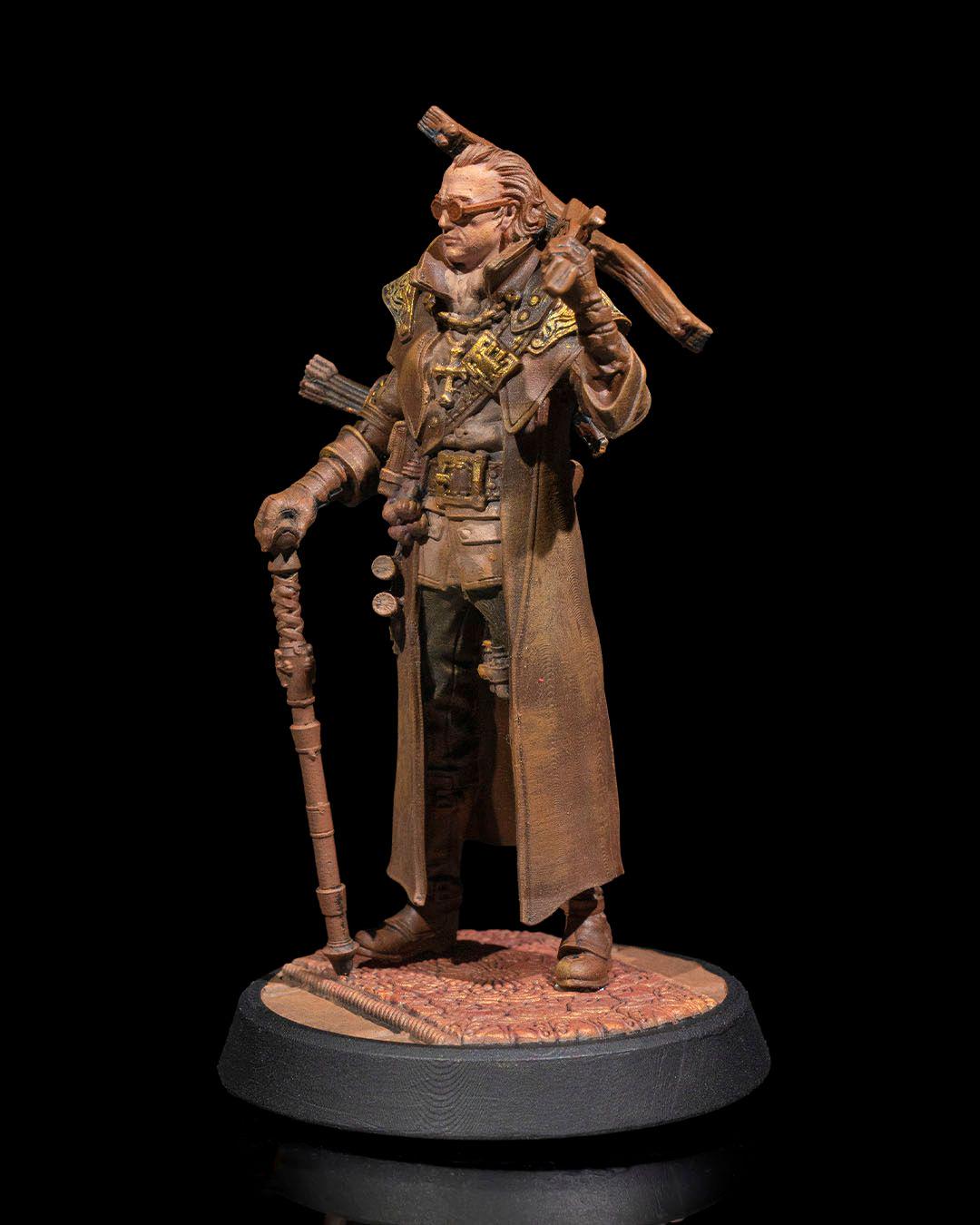 Human Blood Hunter RPG Model w/ base