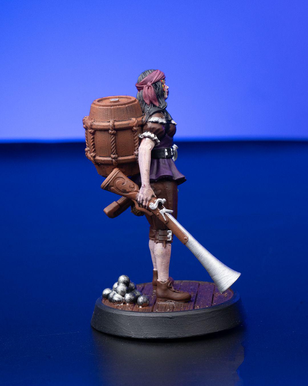 Female Pirate RPG Model w/ base