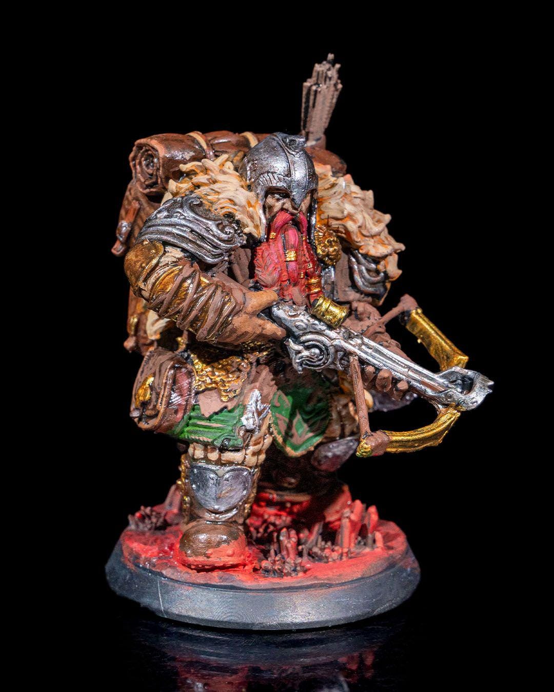 Dwarven Adventurer RPG Model w/ base