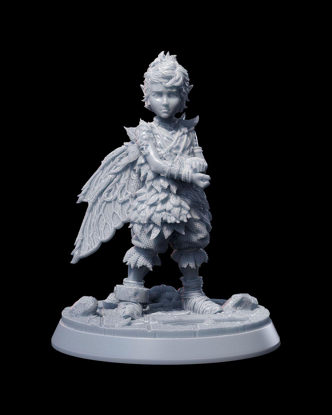 Fairy Fae Prisoner RPG Model w/ base