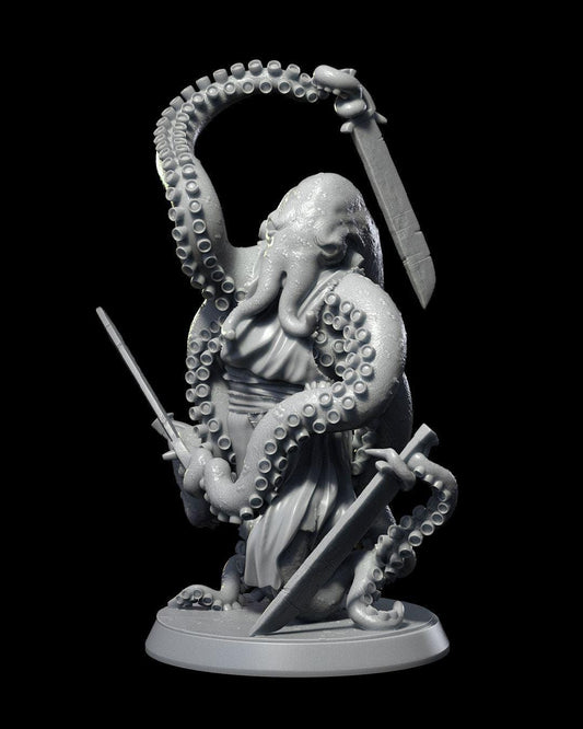Octopus Sword Master RPG Model w/ base
