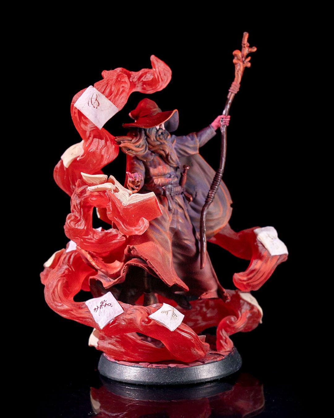 Human Wizard RPG Model w/ base