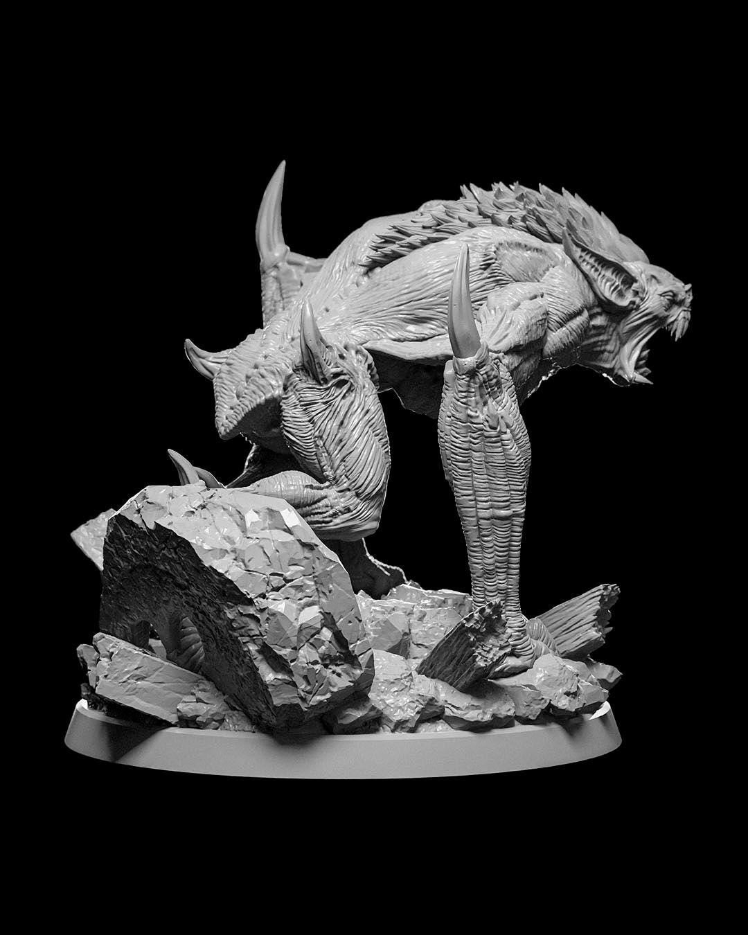 Vampire Beast RPG Model w/ base