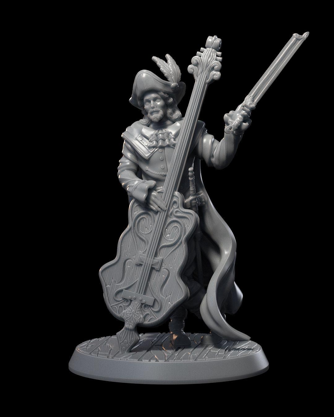 Bard with Double Bass w/ base